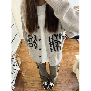 【有货】MY452HH-特P58 秋冬高级感慵懒风开衫毛衣男美式针织外套图片