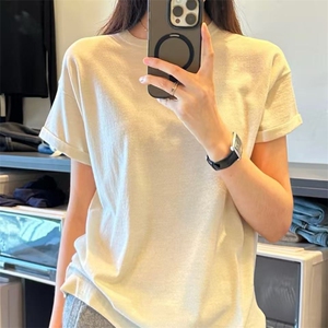 短袖t恤女2025新款夏季薄款宽松显瘦打底上衣小衫图片
