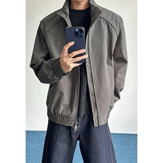 高品质春装新款老钱风美式高街解构立领棒球服飞行夹克休闲外套潮，男装夹克，电商A443