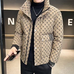 2025冬款店主风羽绒服男休闲上衣字母印花男外套B317/2028/P175图片