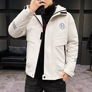男士休闲连帽加厚保暖棉衣外套棉服棉袄冬季防寒开衫男装M988图片