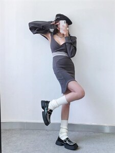 两件套连衣裙图片