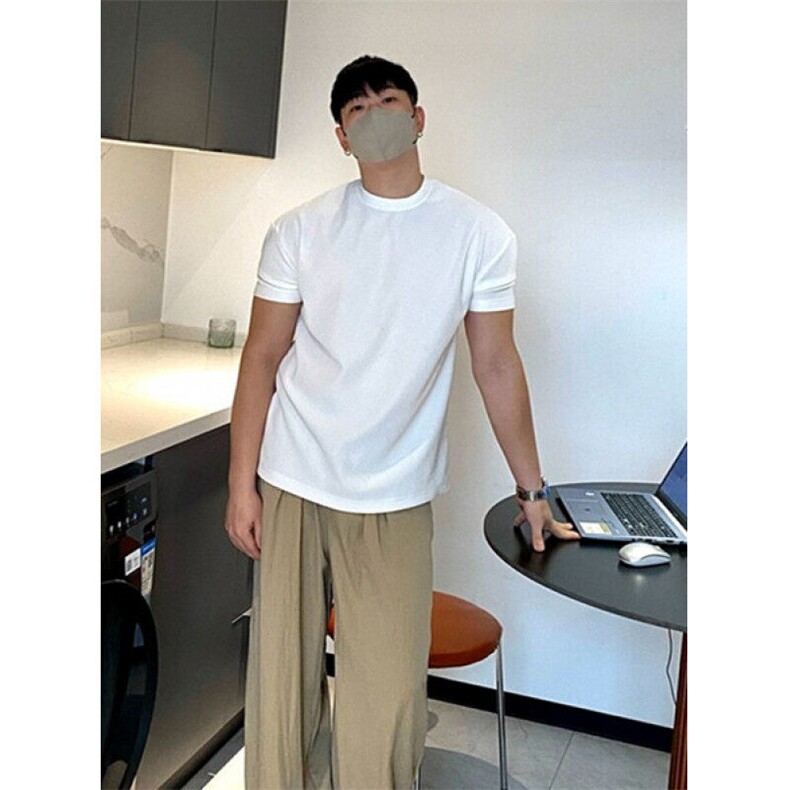硬汉风冰爽丝肌肤纹男紧身弹力短袖亲肤透气修身型体恤T982,男装T恤,星座1116A（原606A-3）