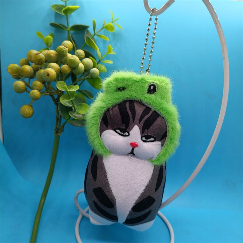 拽拽猫可爱精品毛绒挂件小尺寸猫猫公仔挂件，山东三丰挂件网供
