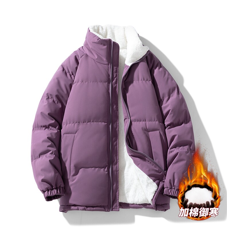 抖音直播连帽棉衣假两件加厚棉袄情侣款百搭面包服MY111-P65,男装棉衣,星座1402-1