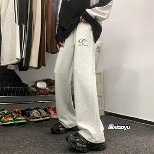 XZ616 秋季新款印花卫裤折皱设计感休闲裤 TY970 M-5XL P45控图片