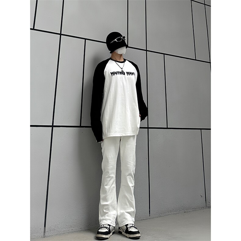 B221美式ins高街暗黑小众修身弹力休闲牛仔裤LK23010-P60控78,男装牛仔裤,电商B221
