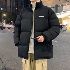 港风直播抖音得物高品质宽松男加厚撞色棉衣外套M1401P68，男装棉衣，电商C408-1(原B339-1)