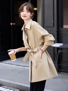 短款风衣外套女2025春秋新款高端大气上档次小个子高级感超好看图片