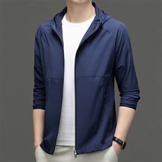 CSFA02313钱塘2020-3夏季男士时尚潮流休闲连帽长袖防晒服P105，男装防晒衣，钱塘207-3