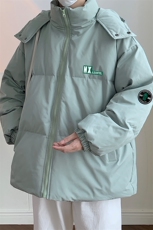 冬季港风韩版宽松加棉加厚连帽冲锋衣棉衣棉服MY6213P115控158，男装夹克，电商A268A