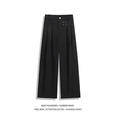 抖音品质秋季新款高级垂坠感宽松休闲西裤B315-K25673-p65控88，男装休闲裤，电商B315