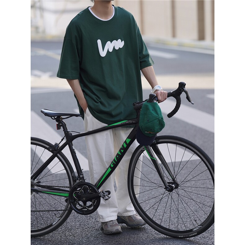 重磅发泡工艺短袖男女同款港风T桖（260克）202-8-T262-P38-控48,男装T恤,星座222-2（原202-8）