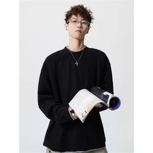 电商DSA028-CX2602 特P28  新款 长袖男t恤内搭男款打底衫上衣图片