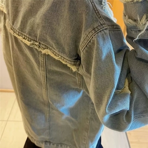 JK8920-P55 cleanfit牛仔外套男女春秋款痞帅炸街穿搭复古图片