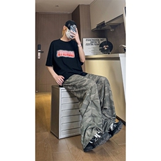 现货美式伞兵裤子潮牌宽松阔腿登山工装休闲长裤男K651-P45控68，男装工装外套，星座205-5