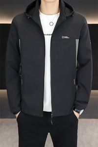 秋季夹克男高品质连帽外套型男商务休闲百搭青年外套男N9811-P130图片