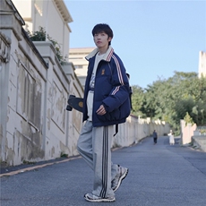 美式棉服男冬季加厚青少年面包服2025新款男生棉衣外套，男装棉衣，星座1210-1