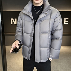 新款男士小立领羽绒服夹克加厚防寒309B-3-81068-P235，男装夹克，星座1409-3