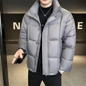 新款男士小立领羽绒服夹克加厚防寒309B-3-81068-P235图片