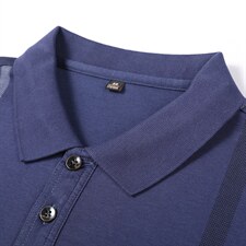 QLM55178男式秋季服装新款长袖T恤青年翻领四季打底体恤P58，男装T恤，电商B360