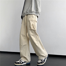 阔腿大口袋工装裤宽松纯棉痞帅潮款休闲长裤A061-AX00505-特P50，男装休闲裤，电商A061
