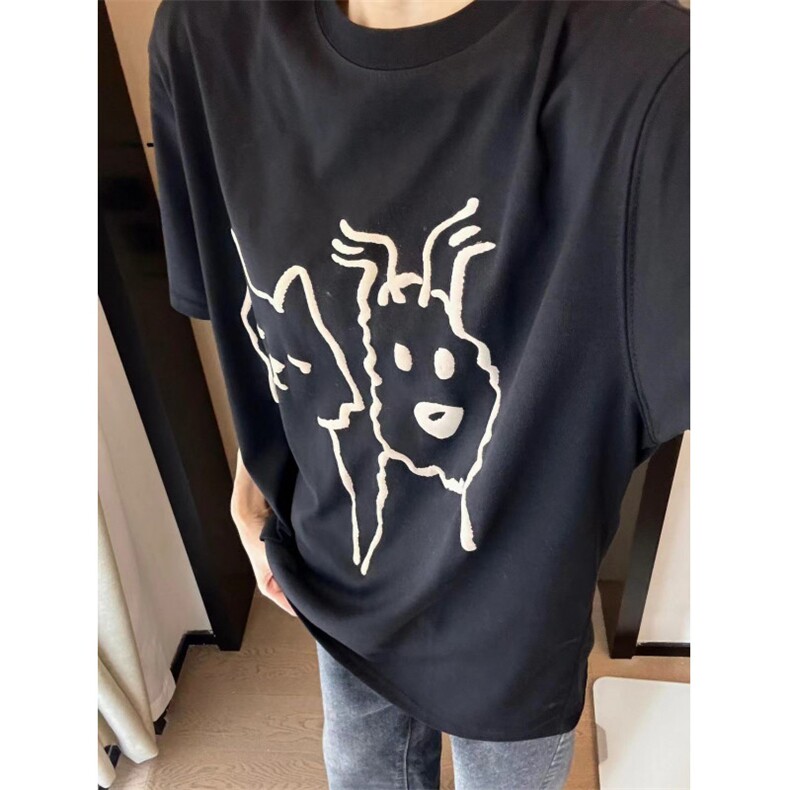 T0624-P25儿童简笔画纯棉卡通印花短袖男女款学生百搭上衣，男装T恤，星座617A-2