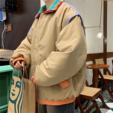刺绣棒球服外套男秋冬美式复古学院风夹克棉服男，男装夹克，星座716-4