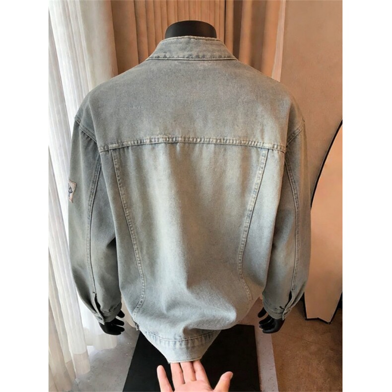 春秋美式复古设计感做旧刺绣牛仔外套男高街工装夹克JK86155-p70,男装工装外套,星座1008
