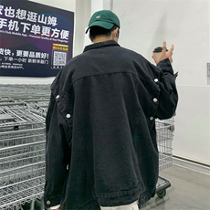 牛仔工装马甲男春季日系ins潮流百搭袖口可拆卸外套W5394-P60，男装背心/马甲，星座512-2
