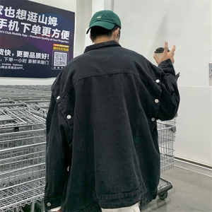 牛仔工装马甲男春季日系ins潮流百搭袖口可拆卸外套 W5394-P60图片