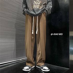 秋季休闲裤男宽松西裤拖地裤D329-QM525-P55-控68图片