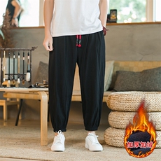 冬季加绒加厚禅修居士服僧侣灯笼裤风亚麻裤休闲长裤TP35，男装卫衣，星座225-1