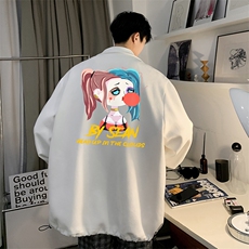 麂皮绒夹克男大码立领褂子外套JK85298-P68加绒款-P78，男装夹克，电商A040