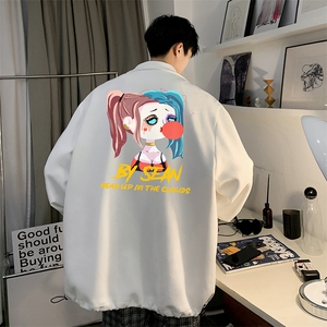 麂皮绒夹克男大码立领褂子外套JK85298-P68 加绒款-P78图片