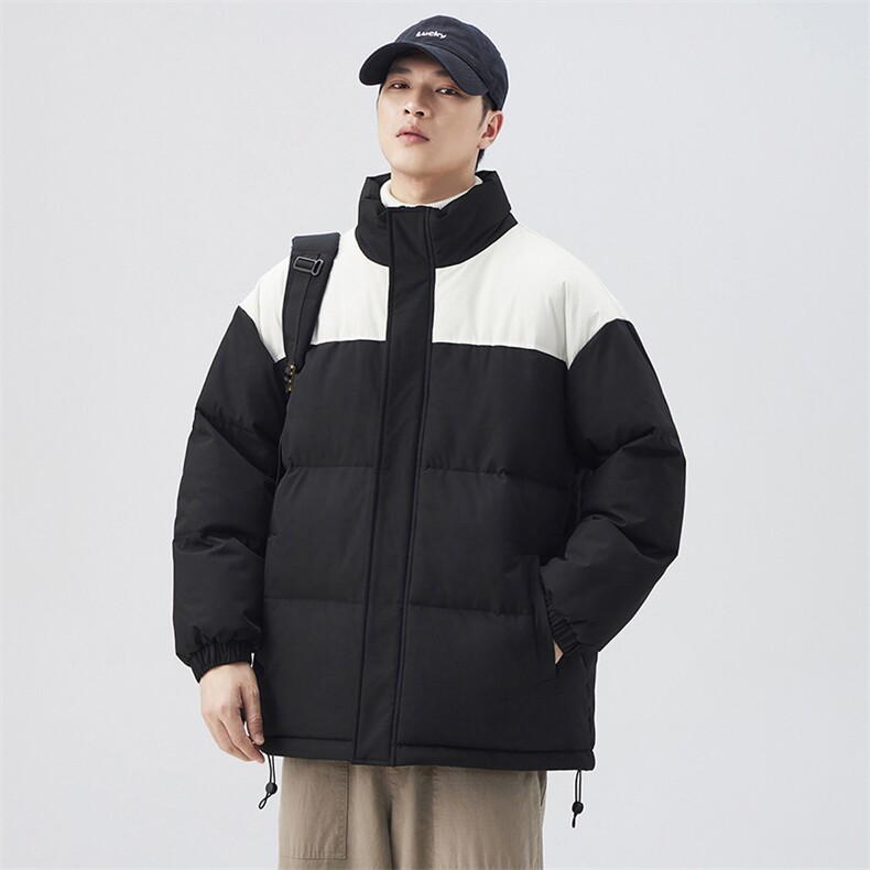 现货抖音得物品质拼接撞色三防加厚棉衣外套冬季立领棉服MY88888,男装棉衣,电商A486