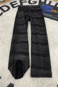 B221 美式ins高街暗黑个性重工艺直筒牛仔裤LK26645-特P46控78图片