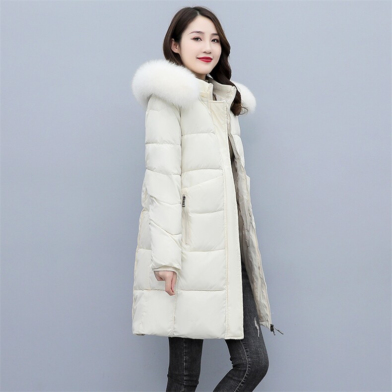 羽绒棉衣棉服女宽松加厚中长款通勤街头保暖过膝2021冬季新款棉袄,女装棉衣/棉服,多彩