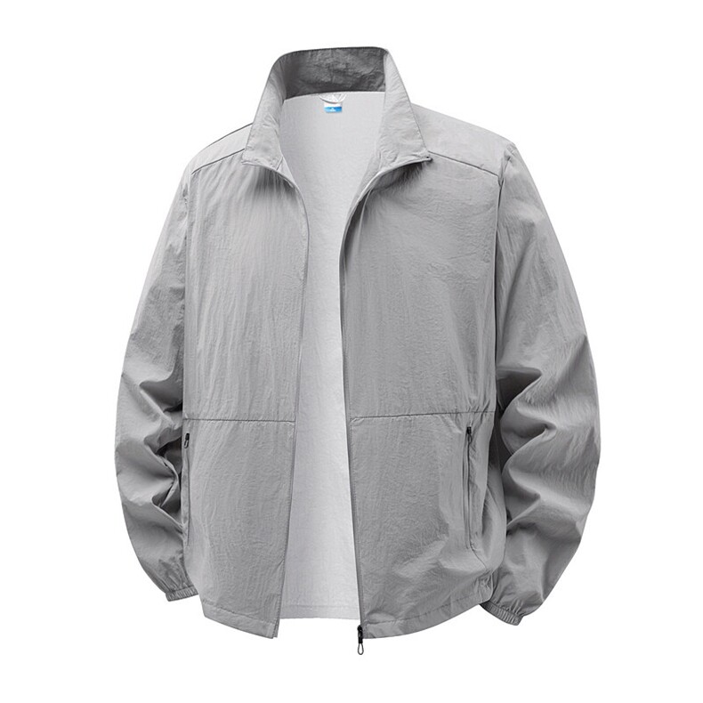 夏季薄防晒服男装冰丝外套透气立领户外运动速干皮肤衣FS2518-P23，男装防晒衣，星座1816-1（原1210-1）