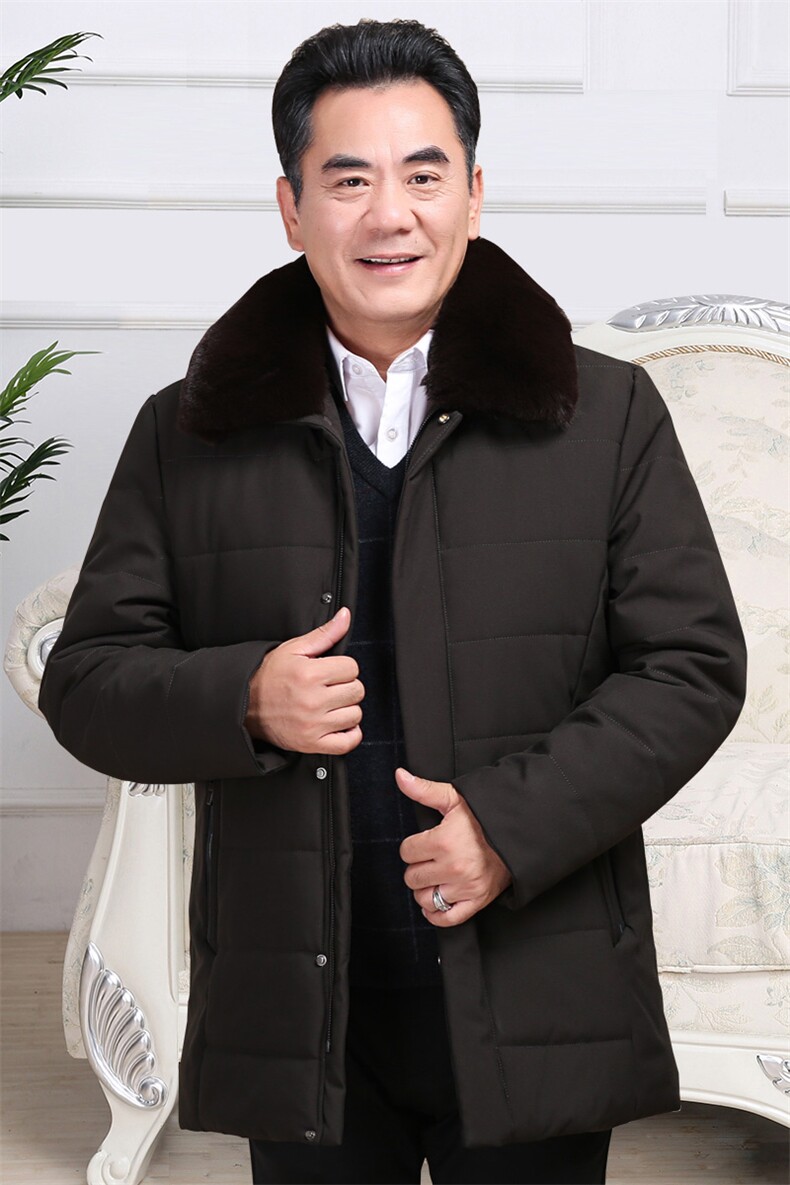 大款，长年有货！爸爸冬季棉衣中老年棉袄外套加绒加厚爷爷棉服,男装棉衣,星座1216（原钱塘722）