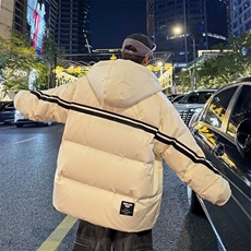 79007-特P258男90白鸭绒情侣款连帽羽绒服男大码轻便冬季潮，男装羽绒服，电商D310B