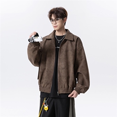 秋冬钢印扎染皮夹克外套男D309B-JK01-P90控128，男装夹克，电商D309B