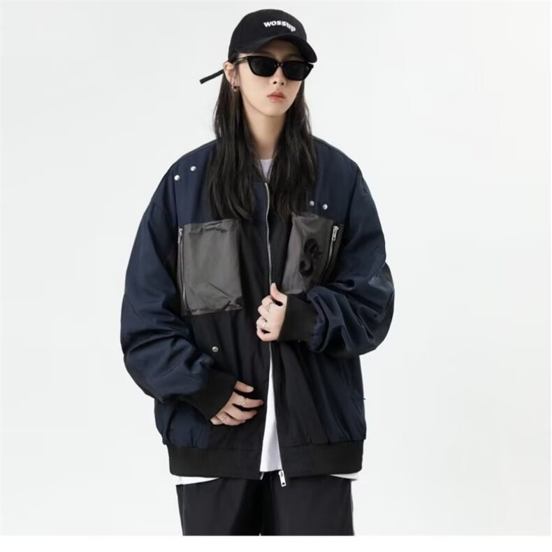 2023美式刺绣飞行员夹克女风 JS225 P80图片