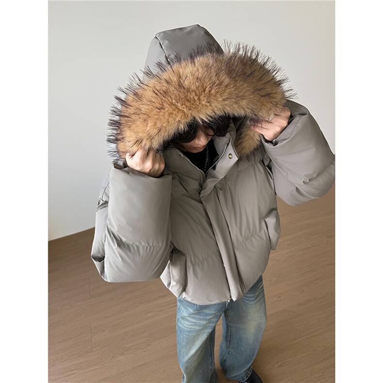网图 加厚棉服美式cleanfit防水保暖可拆卸毛领外套 MY666 特P90图片