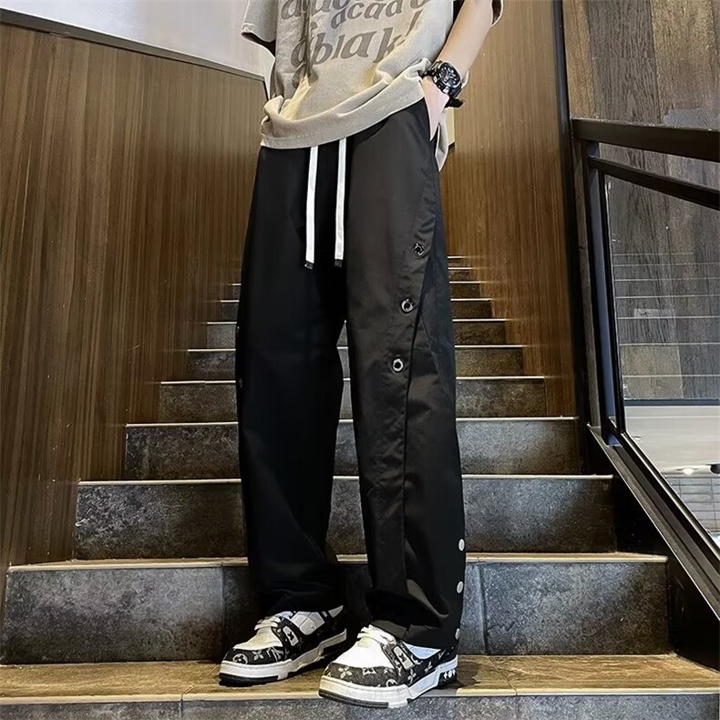 冲锋裤男士美式高街vibe机能工装裤子微喇休闲长裤CK941P38,男装休闲裤,星座410-2