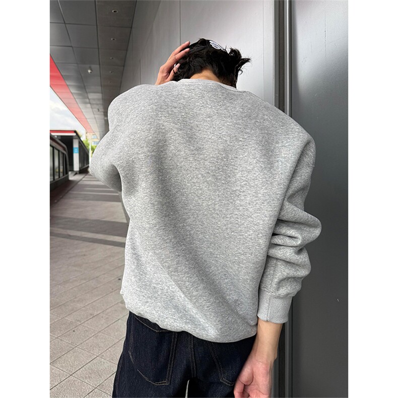 1506-1/WB101/P41重磅小领口正肩圆领卫衣男士春秋百搭休闲卫衣,男装卫衣,星座1506-1