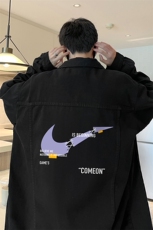 牛仔夹克男大码牛仔外套男茄克NJ77259-P60加绒款-P75，男装夹克，电商A040