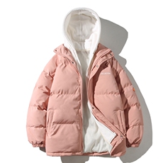 冬季假两件棉衣潮流加厚棉服休闲男士棉袄子情侣A266-WT08-P65，男装棉衣，电商A266