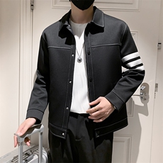 小伙风~秋季新款三条杆设计休闲夹克外套男K371/P100，男装夹克，电商B331