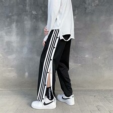 现货-~夏季排扣裤篮球裤嘻哈训练裤运动裤休闲裤1008-1-K141-p35，男装休闲裤，星座1008-1